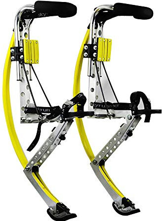 BrightFootBook Stelzen KäNguru Schuhe Bouncing Stelzen(50~110Kg),Herren Frauen Fitness ÜBung,Springstelzen,Zum Fitness-Training FüR Erwachsene,Yellow-70-90kg