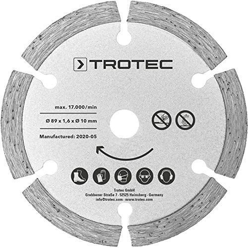 TROTEC Juego de hojas de sierra de inmersión 2 Diamant Ø 89 mm, 2 unidades
