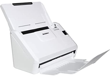 Avision AV332 mit Bildverarbeitungsprozessor VM2 32ppm/64ipm A4 Color 300dpi 50 Seiten ADF USB 2.0 ISIS Treiber, Twain Treiber, Button Manager FF-1904B Weiss