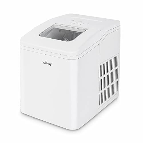 Weasy Machine à Glaçons IGLOO8, Cube de Glace Prêt en 6 à 9 minutes, 12kg en 24h, Autonettoyante, Silenceuse 1,5L, Compact, Bac Amovible, Pelle à Glaçons