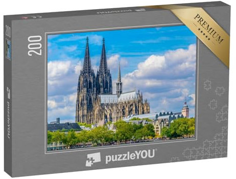 puzzleYOU: Puzzle 200 Teile „Prachtvoller Dom in Köln, Deutschland“ – aus der Puzzle-Kollektion Kirchen, Kölner Dom