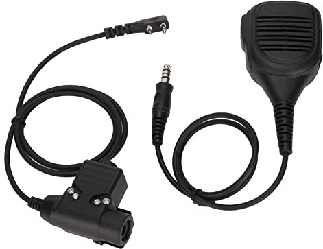 Hand Microphone,Shoulder Mic, Remote Speaker Microphone,7.1mm Hand Mic+U94 PTT,for Baofeng UV‑5R BF‑888S