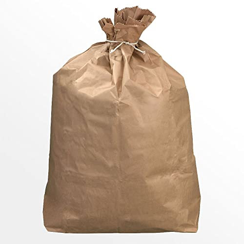 120L Bio Papier 2-lagig Müllsäcke Abfallbeutel Beutel Bag 700 x 950 x 220 mm braun (100 Stück)