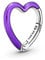 PANDORA ME Leuchtendes Violett Herz Styling-Connector aus Sterling-Silber; nur kompatibel Me Armbändern