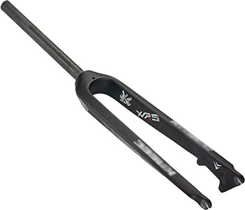 Rigida MTB Forcella Anteriore 1-1/8Compatibile 26/27.5/29 in Fibra di Carbonio 3K Freno A Disco MTB Forcella, 28.6mm Threadless Tubo Dritto Superleggero Mountain Bike Forcelle Anteriori