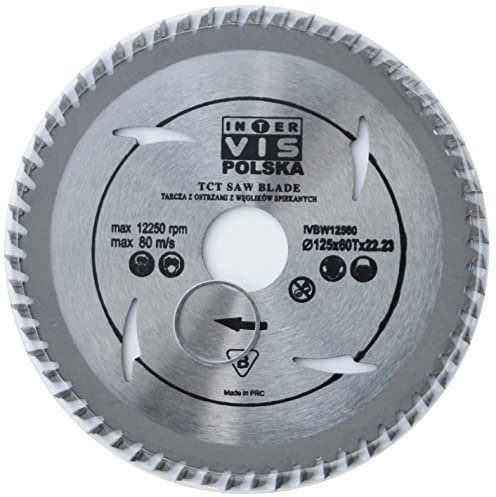 125mm Sägeblatt Kreissägeblatt für Holz 125x22,23mm 60 Zähne