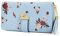 Pomelo Best Portefeuille Femme Cuir Porte Monnaie Porte-chéquiers Porte-Cartes pour 12 Cartes, Classique (Fleurs Azul)