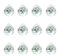 GOIYZTTR 12pcs Transparente Bola de Cristal Prisma Cuelgan Facetadas Suncatcher Colgante Bola de Cristal Utiliza Luces de Techo y Decoración del Hogar(20mm)
