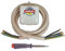 Herdanschluss Set: 2m H05VV-F 5G2,5 Kabel, 1x Herdanschluss (Auf-/Unterputz) & 1x Spannungsprüfer. Einfache und sichere Herdinstallation