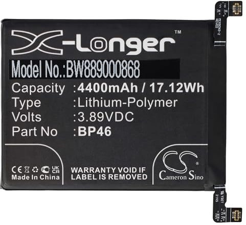 vhbw Akku kompatibel mit Xiaomi 12X 2112123AC, 12X 2112123AG, Mi 12S, Mi 12S 5G, Mi 12X Handy Smartphone Telefon (4400 mAh, 3,89 V, Li-Polymer)