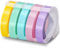 UniPlus 5 Rollen 3D Etikettenband Ersatz für Dymo Prägeband 9 mm x 3 m für Dymo Omega Home Junior Organizer Xpress Pro Office-Mate II Motex E-101 E-303 Hellgelb Hellblau Hellgrün Hellrosa Hellviolett