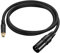 RedYutou XLR Male to RCA Female Adapter Cable, 3 Pin XLR Male to RCA Female Audio Cable Connector (3FT)