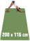 EYEPOWER 200x116 Fitnessmatte XXL Yogamatte 6mm rutschfest - Sport Teppich Bodenschutzmatte Fitness Sportmatte Groß - Gymnastikmatte Dicke Trainingsmatte XXL Unterlage Fitnessgeräte Matte Rudergerät