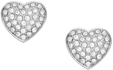 Fossil Damenohrstecker Sadie Glitz Heart Edelstahl, JF04676040