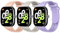TiMOVO Sport Strap Compatible with Redmi Watch 4/5/XiaoMi Band 8 pro,Soft Silicone Sports Wristband for Men Women,Double Ring Adjustable Replacement Straps fit Xiaomi Watch,Starlight/Light Pink/Purple