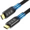 ConnBull USB 4 Kabel 5m mit Thunderbolt 4, 100W Ladekabel 20Gbps Datenkabel, 4K Display USB C zu USB C für Laptops, Monitor, Hub, Docking Station usw ﻿
