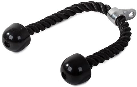 Generico Corda per Tricipiti 70cm Esercizi Palestra con Attacco ai Cavi Cavo Alto Bodybuilding Push Down Attrezzo Manico