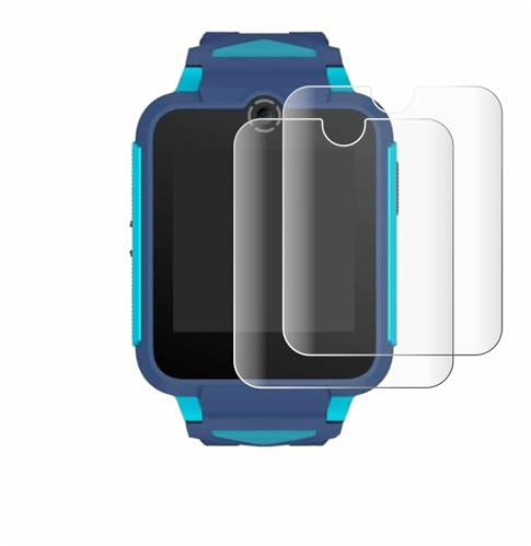 BROTECT Schutzfolie für TCL Movetime Family Watch 2 | 2 Stück Transparenter Displayschutz Made in Germany Klare Full-Screen Folie Full-Cover 3D Curved Montage Kit