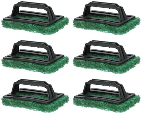 TOPPERFUN 6 Stück Siebdruck-Peeling-Pad Mit Griff Siebdruck-Tinten-Peeling-Bürste Scrub- Siebdruck-Zubehör Zum Entfetten Von Netzrahmen