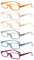 COJWIS 6 pack Lesebrille Blaulichtfilter Brille für Damen und Herren Federscharnier Lesehilfe Blendfreie UV Brille (6 Farbe Mischen-8, 2.0)