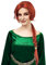 PORSMEER Rot Ingwer Shrek Fiona Perücke Ultra-lange feurig rote Zopf Perücke Cosplay Accessoire Prinzessin Cosplay Perücke Cosplay Perücke für Halloween Party | Kompatibel mit Fiona Perücke