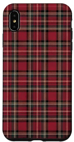 Niedliches kariertes Weihnachts-Tartan-Muster Hülle für iPhone XS Max
