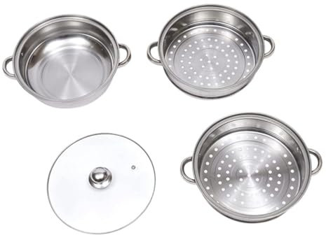 Ciieeo Vaporera Inoxidable De Multiusos Para Cocción y Vapor Para Dumplings Verduras y De Cocción