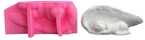 ZEPFJHE Moldes Siliconas para Perros Durmientes para Elaborar Decoraciones Horno Velas