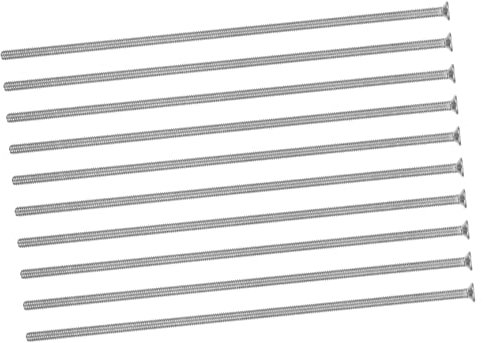 DIYEAH 10 Stück Cross CoctersCrew Verkaufsstellen montieren metrisch edelstahlschrauben metallplatte Steckdose Schrauben lange Auslassschrauben Rostfreier Stahl Silver