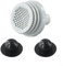 EpheyFIF Set di connettori per filtro piscina Intex, con filtro a griglia, setaccio, ugello di ingresso per pompa di ingresso per piscina fuori terra interrata kit di parti di ricambio nero 3 pezzi