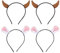 DEARMAMY 4 Pièces Accessoires de Noël pour Antlers et Tête Garçon Fille pour Fêtes de Noël et Cosplay