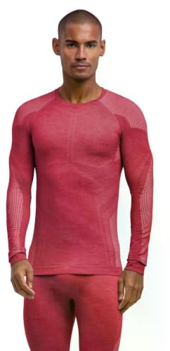 FALKE Men's Wool-Tech Light Longsleeved Sports Functional Shirt Thermoregulating for Hot and Cold Weather Breathable Climate-Regulating Odour-Neutralising Wool Functional Yarn 1 piece