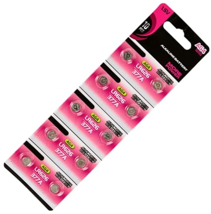 10 Pack AG0/AG1/AG2/AG3 Alkaline Button Batteries 1.55V Reliable Power Hearing Aid and Medical Device Batteries