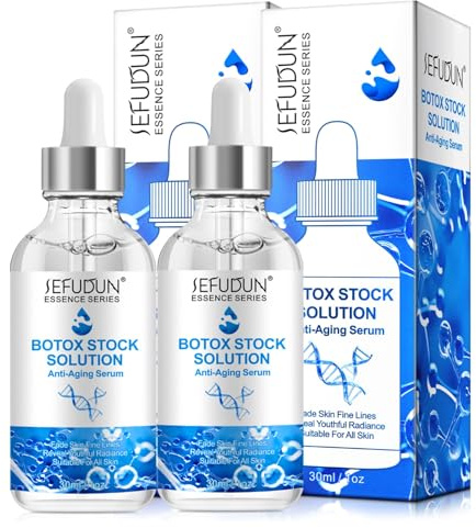 P-Beauty Anti-Aging Serum Gesicht 30ml - Gesichtsserum mit Kollagen, Hyaluron & Vitamin C gegen Falten & feine Linien - Straffende Hautpflege, Feuchtigkeit & Glow - Vegan Anti-Falten Serum (2x30ml)
