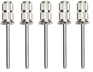 Sanding Bands 5pcs Caps Rubber Nail Drill Block Cutters Bits For Manicure Pedicure for Manicure(Silver-5PC)