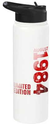 Agosto 1984 Anno Leggendario 1984 Nascita Vintage Dal 1984 Stainless Steel Insulated Water Bottle