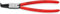 KNIPEX Sicherungsringzange für Innenringe in Bohrungen mit Kunststoff überzogen schwarz atramentiert 215 mm, 44 21 J31