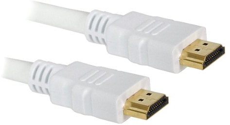 3M High Speed HDMI Lead Cable 3D HD Version 1.4 V1.4 White with Gold Connectors