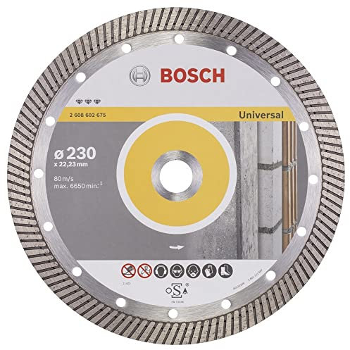 BOSCH Diamanttrennscheibe Best für Universal Turbo, 230 x 22,23 x 2,5 x 15 mm, 2608602675