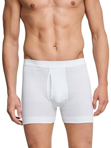 Schiesser Herren Kurz Hose, Weiß (100-weiss), 5 EU