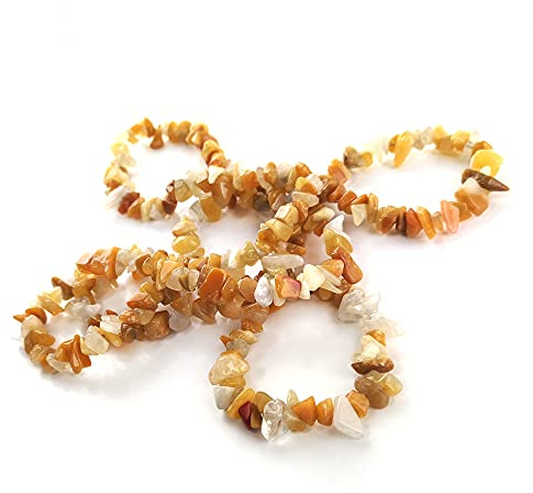 Yellow Honey Jade Beads Chip 5-8mm Long Strand of 240+