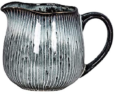 Broste Copenhagen - Milchkännchen, Milchgießer - Keramik - Farbe: Nordic Sea - 300 ml