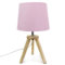 Atmosphera Lampe scandinave 3 Pieds en Bois Rose
