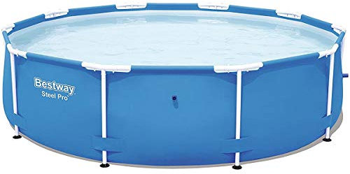 Bestway Steel Pro Piscine Cadre en Acier, 4678 L, Bleu, 305 x 305 x 76 cm