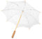 TOPINCN Parasol de mariée Fait à la Main en Coton Dentelle avec poignée en Bois pour décoration de fête de Mariage dansante Photographie Accessoire Blanc L