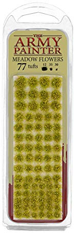 The Army Painter Battlefields, XP - Meadow Flowers Tuft Terrain Model Kit for Miniature Bases and Dioramas - 77 Pcs, 3 Sizes