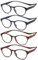 NEW VISION Lesebrille mit Magnetverschluss 4 PACK, Lesebrillen, Bequem Magnetverschluss, Reading Glasses NV3312, Lesehilfe für Damen Herren(4 GEMISCHTE FARBEN, 2.5, x)