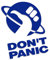 Don't Panic - Per Anhalter durch die Galaxis Hitchhiker's Guide XL 0136 (blau) // Sticker OEM JDM Style Aufkleber