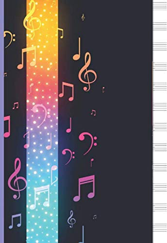 Kompositionsbücher: Musiknotizbuch -12 Notensysteme - A4 -110 Seiten - Notizbuch für Musiker, Kompositionsbücher - Manuskriptpapier - für Musiker, Studenten, Songwriting
