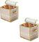 Asalinao Weihnachtskugeln Aufbewahrungsbox für 64 Kugeln, Weihnachten Ornament Christbaumkugel Box mit Reißverschluss und Griff, Weihnachtsschmuck Baumschmuck(2 STÜCK)